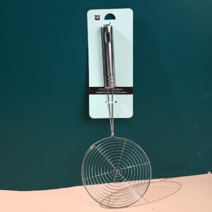Espumadera de acero de nueve cuentas de 14 cm