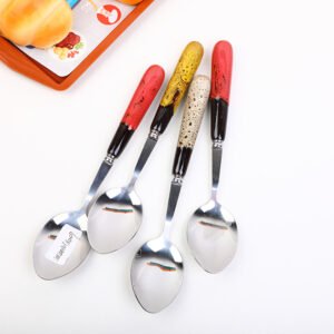Cuchara con mango de cerámica de mármol-BZJ-TC07