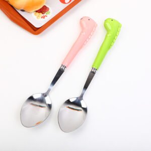 Cuchara con mango de cerámica Dinosaurio-BZJ-TC02