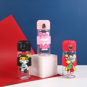 Magic bear graffiti touch glass 380ml