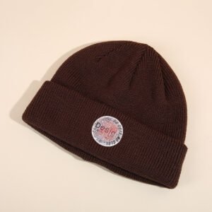 Gorro de punto Hot Street Fashion - Marrón
