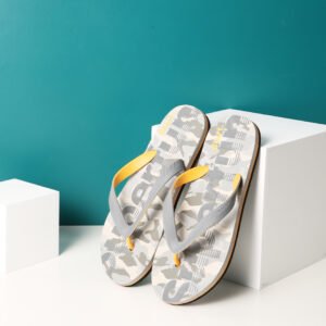 Trendy letras camuflaje chanclas para hombre camuflaje gris 40-41