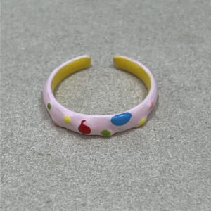 XJ0150 Anillo de TV Retro de Esmalte