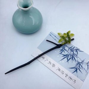 Pasador de pelo de hoja de bambú transparente