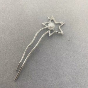 Horquilla de perlas de estrella en forma de U