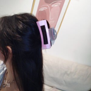 Pinza de pelo rectangular