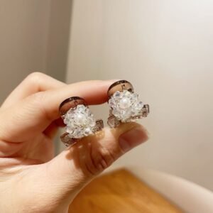 Clip de garras mini de cuentas de cristal