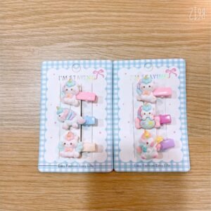 Unicorn Kids Hair Clips Set 3pcs
