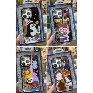 Fundas de teléfono de animales de graffiti para iPhone 16 Pro