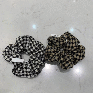 Lazo de cabello de tablero de ajedrez