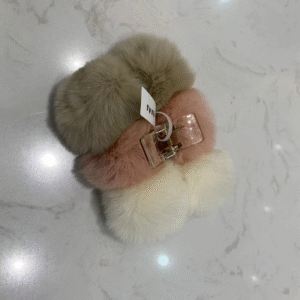 Pinza de pelo de peluche multicolor