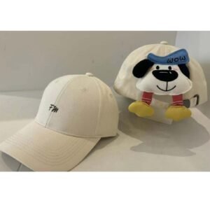 Sombrero de béisbol de cachorro lindo - Beige