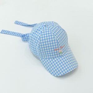 Gorra De Béisbol Con Lazo Con Logo Pequeño Brillante - Azul