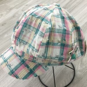 Sombrero Gatsby a cuadros de cinco estrellas de moda - Verde