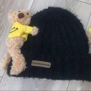 Sombrero tejido de muñeca - Negro