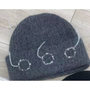 Gorro De Punto De Moda - Gris