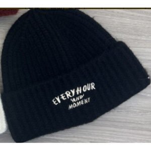 Sombrero de béisbol con letra - Negro