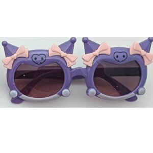 Ojos de sol para niños de gato de dibujos animados – Morado