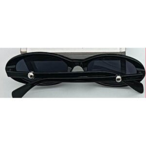 Oval Sunglasses Beaded – Black