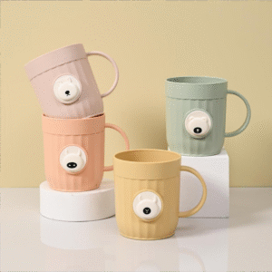 Taza de enjuague bucal con letras-0301