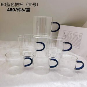 60 Tazas de té con asa azul