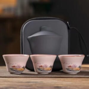 Paisaje de la taza de la coctelera Pink Ru