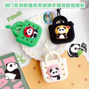 Bolsa de mango perforado de panda - auriculares