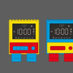 Reloj Despertador De Bloques De Construcción