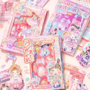 Sparkling Career Dress-Up Stickers (32 Sheets) – Sweetheart (Pink)