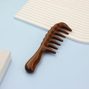 Peine de masaje de sándalo de dientes anchos
