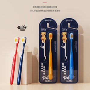 Cepillo de dientes de cerdas suaves Teddy Elan-TD614
