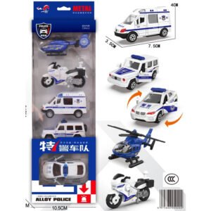 Juego de Coche de Policía (2 Coches de Policía Abiertos)