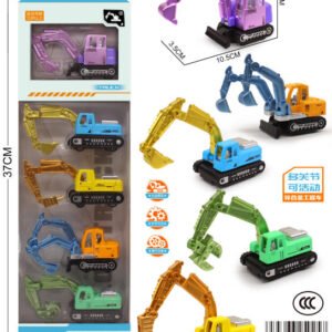 Zinc-Alloy Construction Vehicles – 5pcs