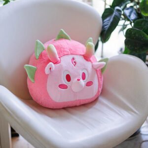 Peluche Dragon Fruit - Cojín de piel de conejo 35cm
