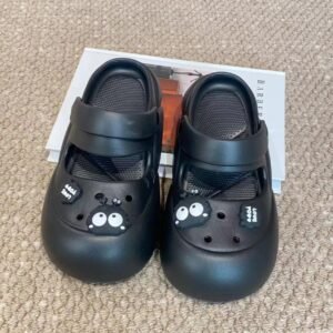 Little Coalball Mary Jane Sandalias de Mujer - Negro Carbón 35-36
