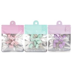 Clips de cola larga con vástago plateado de 19 mm