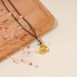 Collar Pequeño Elefante Con Cuentas