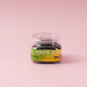 Lazos para el cabello con cubierta de cristal de caja cuadrada - Negro