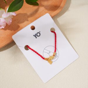 Pulsera de riqueza con cordón rojo