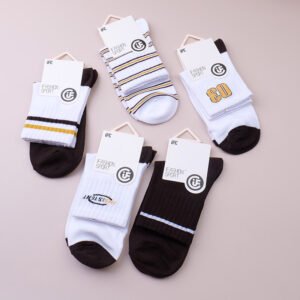 Calcetines de algodón a media pantorrilla para hombre -1