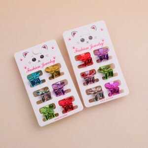 Pinza de garra de pelo galvanizada de color primavera 6 piezas - 6