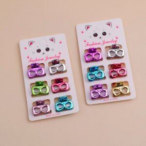 Pinza de garra de pelo galvanizada de color brillante 6 piezas - 5
