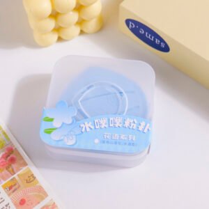 T9131 Blue Camellia Cushion Puff