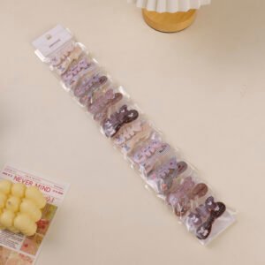 Pinzas para el cabello para niños de espina de pescado 2 piezas