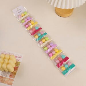 Clip de pelo para niños de conejo de color sólido 2pcs