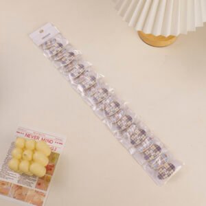 Pinzas para el cabello con patrón de cuadros para niños 2 piezas