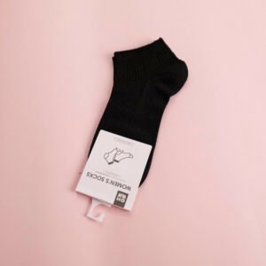 Calcetines tobilleros negros para mujer