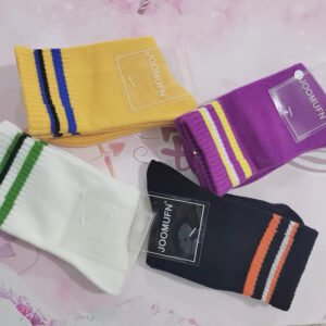 Calcetines Mínimos A Media Pantorrilla para Niños con Barra Doble L