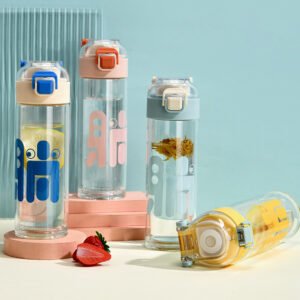 Botella de vidrio simple y elegante - 300ml