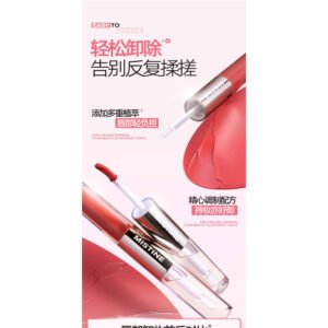Mistine Tipsy Esmalte de labios de doble punta de larga duración D07 Rose Rum 3g